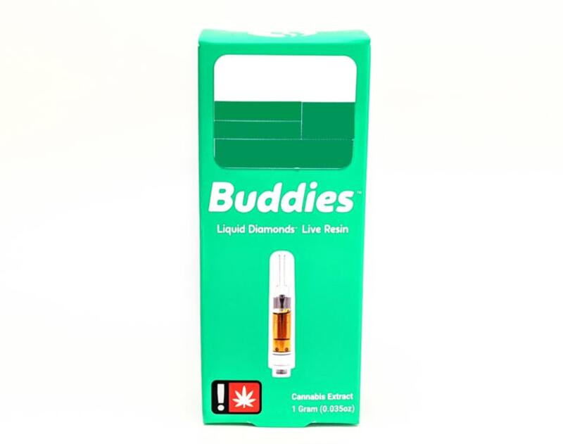 Buddies - Sour Diesel Live Resin Liquid Diamonds 1g Vape Cartridge, Sour Diesel Live Resin Liquid...