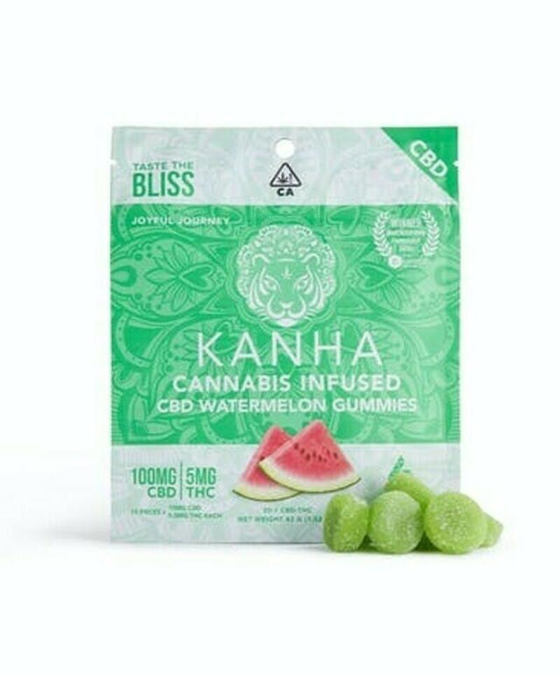 Kanha CBD | 20:1 CBD:THC Edible | Watermelon