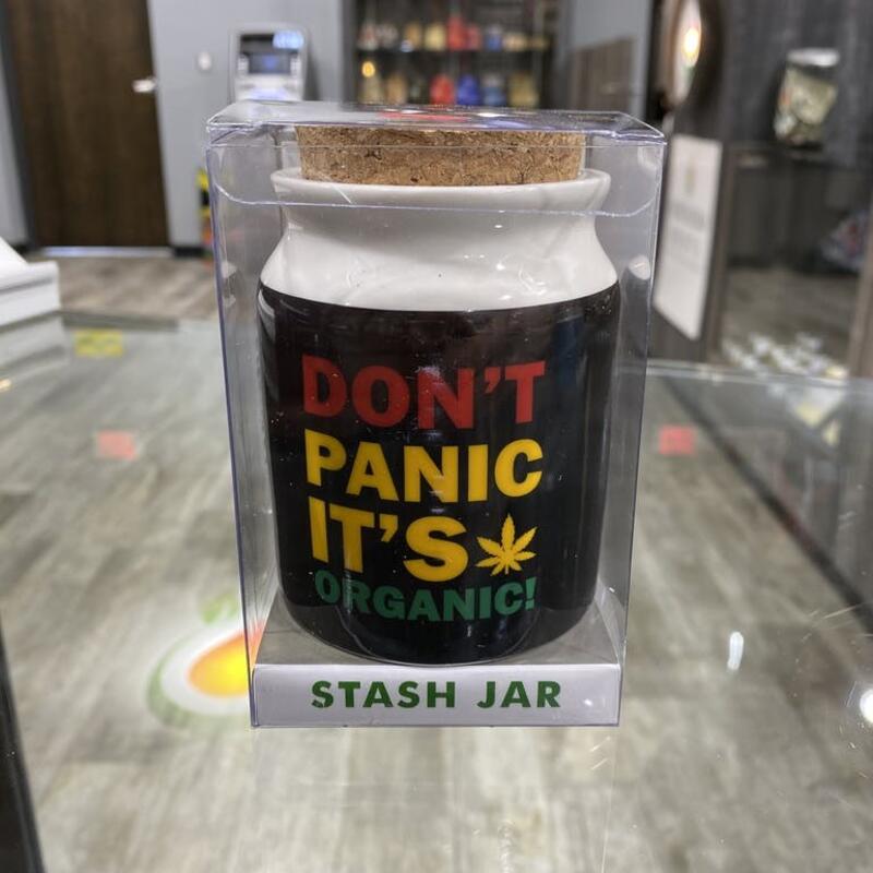Don't Panic It's Organic Stash Jar