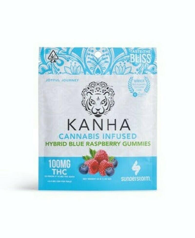 Kanha | 100mg THC Edible | Hybrid Blue Raspberry