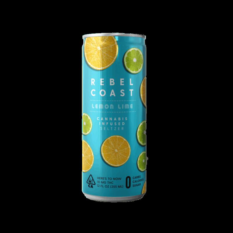 Rebel Coast Cannabis Infused Lemon Lime Seltzer