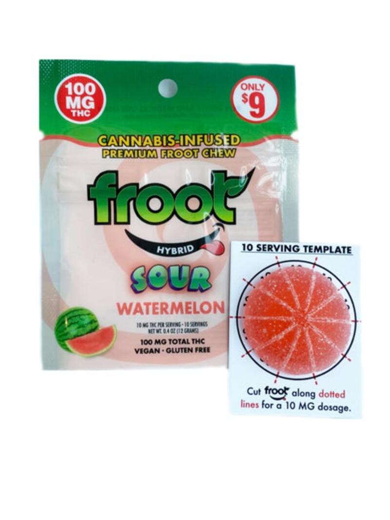 Froot - Sour Watermelon Gummy, Froot Sour Watermelon Gummy