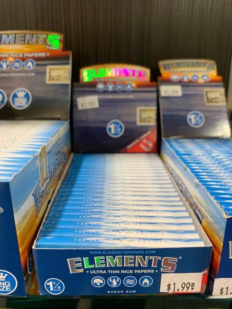 ELEMENTS ULTRA THIN 1.25INCH RICE ROLLING PAPERS