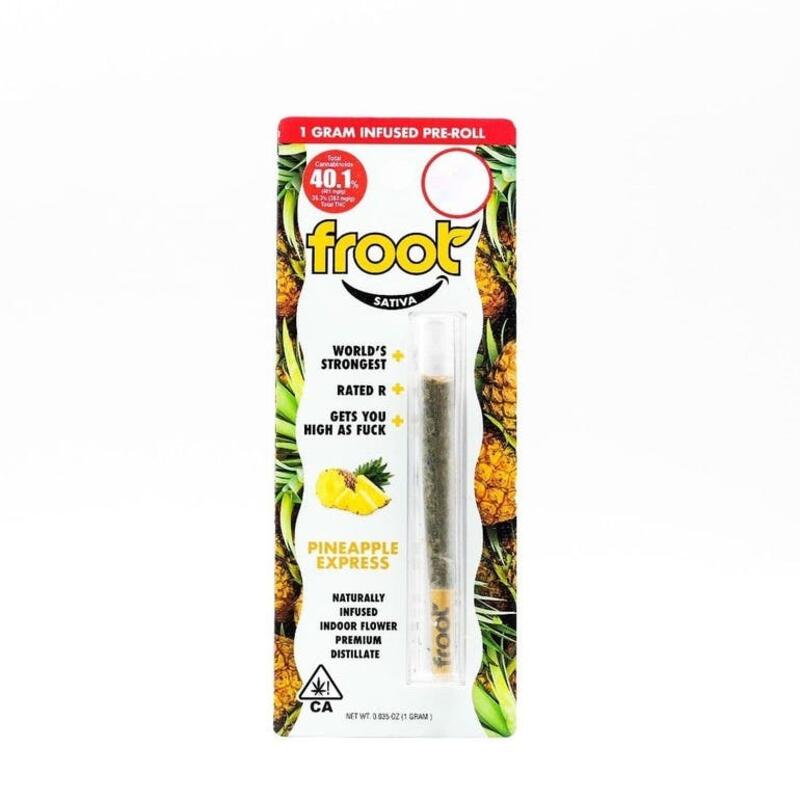 Froot - Pineapple Express 1g Infused Pre-Roll, Froot Pineapple Express 1g Infused Pre-Roll