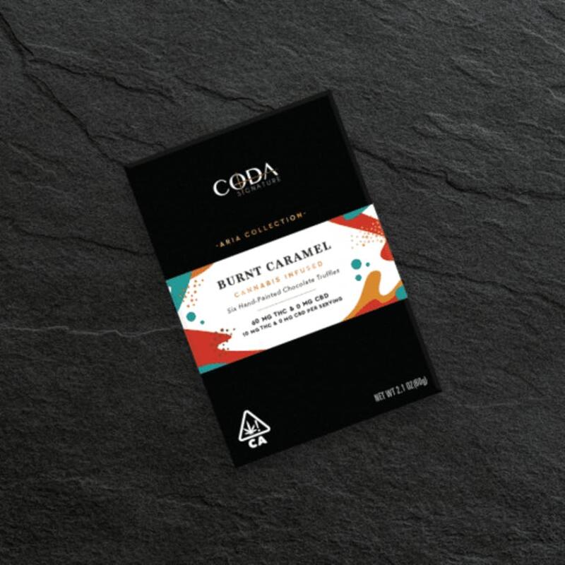 Coda Signature | Chocolate Truffle | Burnt Caramel | 6 Pack | 60mg THC