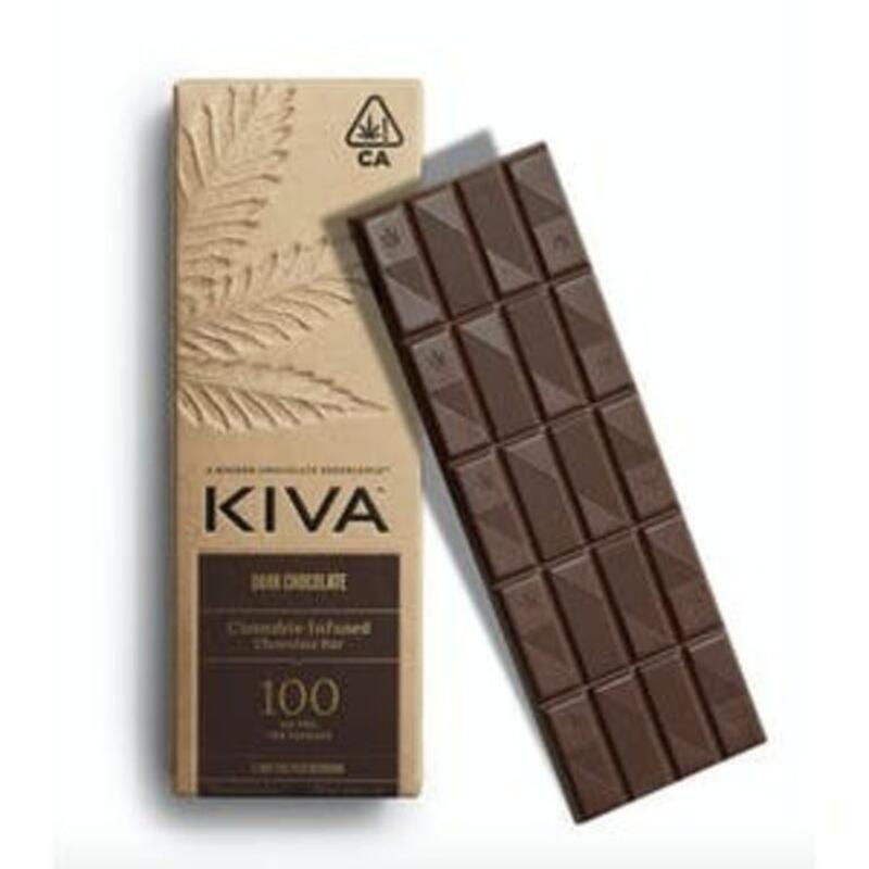Dark Chocolate | 100mg | Kiva (REC)