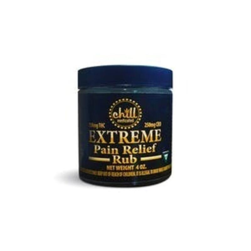 3:1 Extreme Pain Relief Rub | 4oz | Chill Medicated (MED)