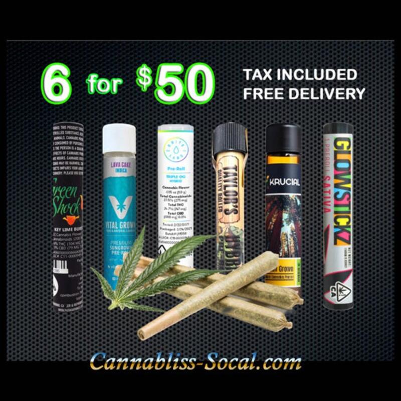 ** 6 for $50 Pre-Roll Special! **
