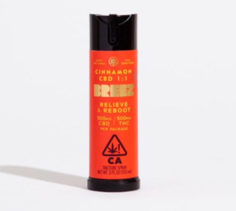 Breez by Royal Garden Society | Cinnamon CBD 1:1 Tincture Spray