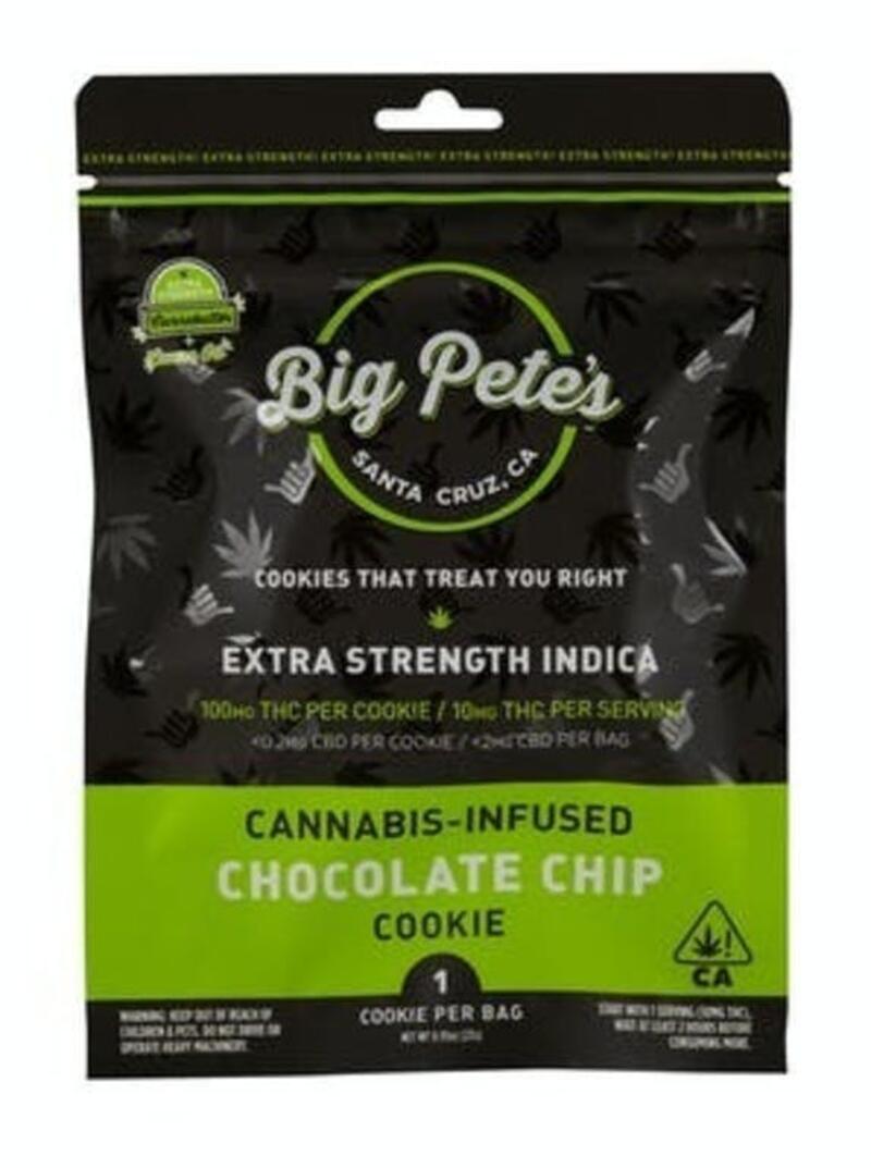 Big Pete’s - 100mg Single Cookie Chocolate Chip Indica