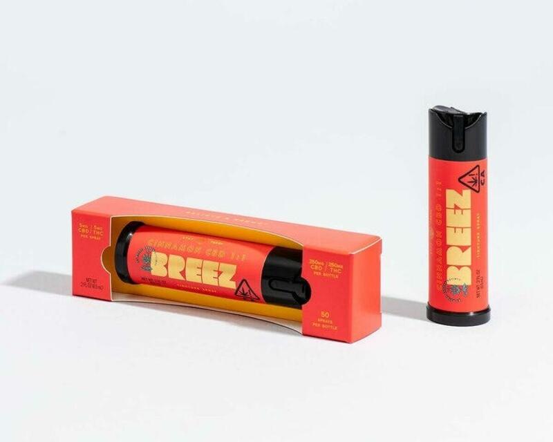 Breez Spray - Cinnamon CBD 1:1 250mg THC/250mg CBD