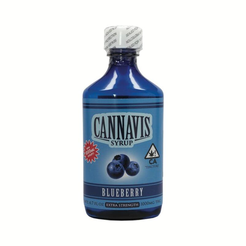 1,000mg Blueberry THC Syrup - Extra Strength