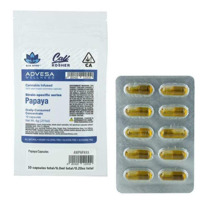 Advesa Wellness - 25mg Capsules Papaya