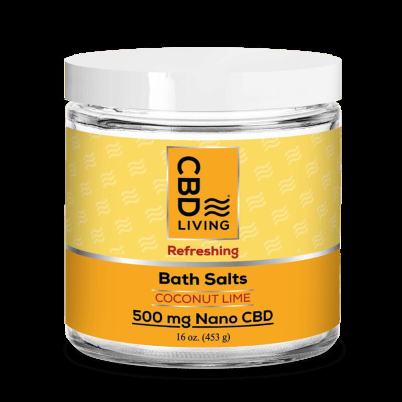 CBD Bath Salts 500 mg - Coconut Lime