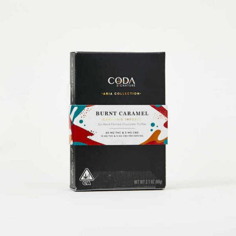 Coda - Chocolate - Truffles Aria Collection Burnt Caramel 60mg 6-Pack (10mg ea)