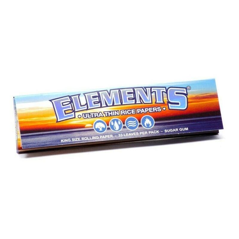 Elements | Rice Rolling Paper | King Ultra Thin