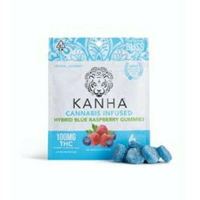 Kanha: Blue Raspberry gummies 100mg