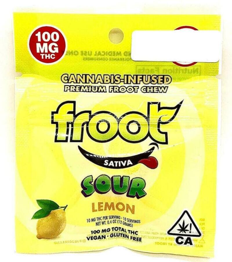 Froot - Sour Gummy Lemon 100mg