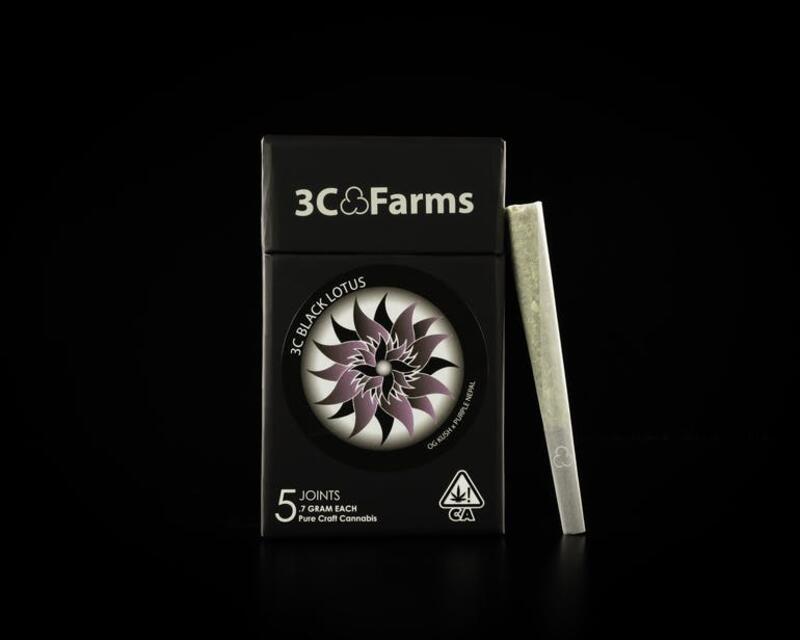 3C Farms - Black Lotus - 3c Joint Pack 3.5g, Black Lotus