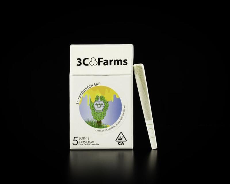 3C Farms - Sasquatch Sap - 3c Joint Pack 3.5g, Sasquatch Sap joint pack