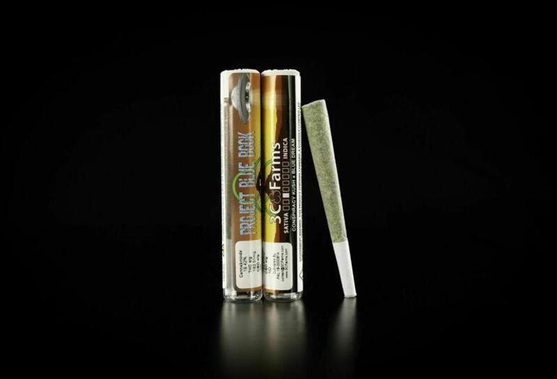 3C Farms - Project Blue Book 1g Pre Roll, project blue book Full gram joint
