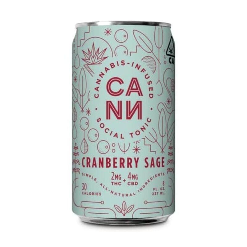 CANN - Social Tonic 4 Pack - Cranberry Sage