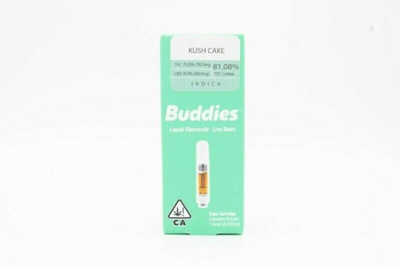 Buddies | Buddies | Kush Cake | 1g Liquid Diamonds Cartridge