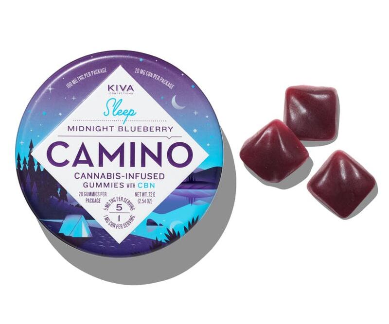 Camino Gummies - Midnight Blueberry Gummies 100Mg
