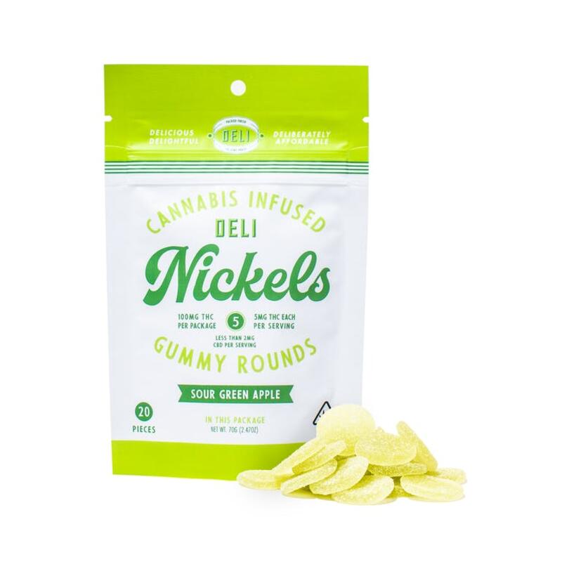 Nickels - Sour Green Apple Gummies