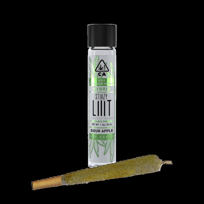 STIIIZY SOUR APPLE - LIVE RESIN INFUSED PRE-ROLLS