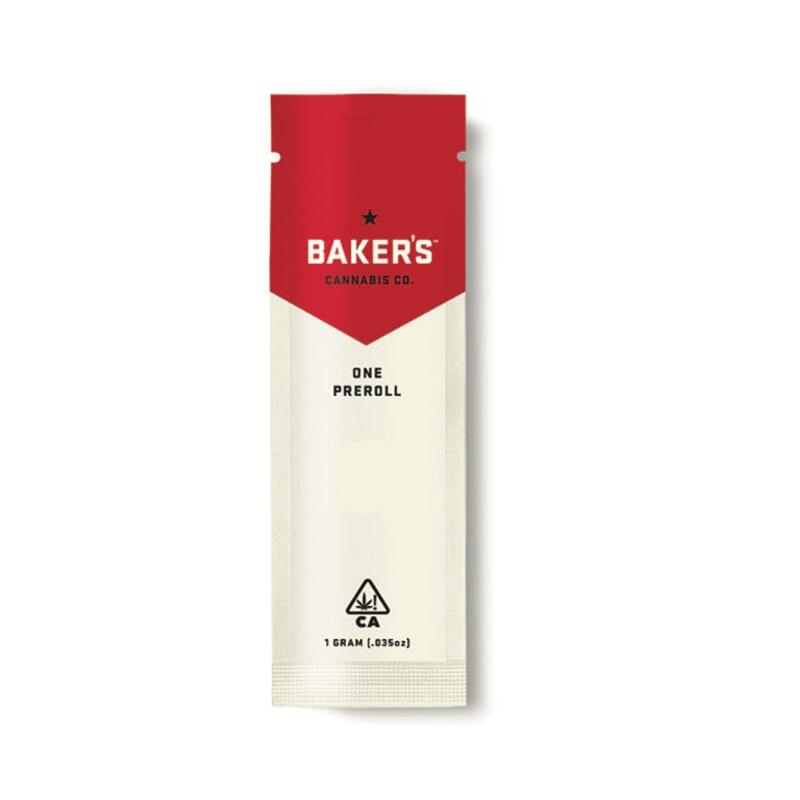 Baker's 1g Pre-roll - Orange Creamsicle