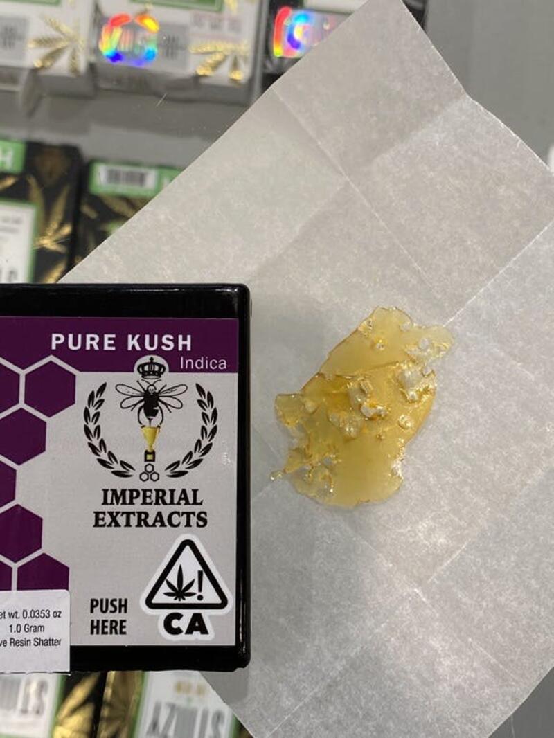 Imperial Extracts Pure Kush Shatter 1g