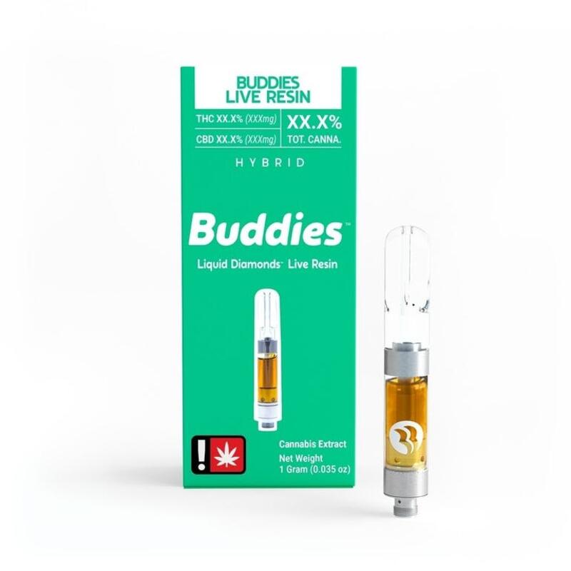 Buddies - THC Bomb Live Resin Cart 1g