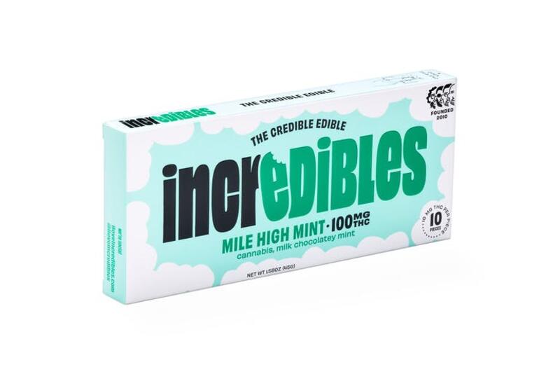 incredibles - Mile High Mint - Chocolate - 100mg
