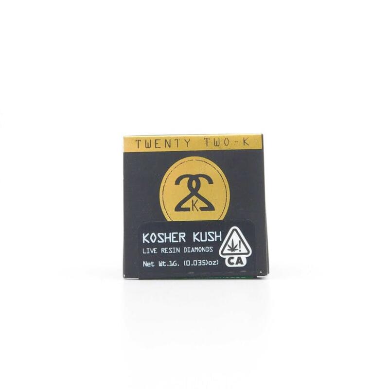 22K - KOSHER KUSH 1G LIVE RESIN DIAMONDS 1 GRAMS