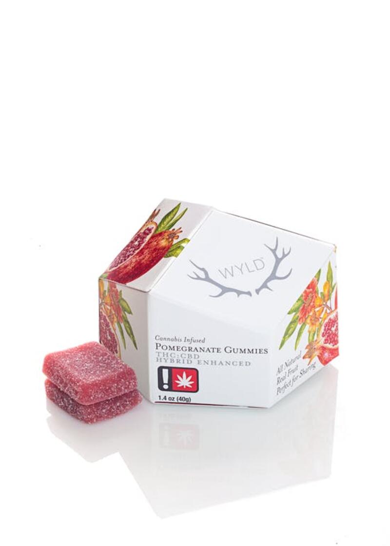 Pomegranate 1:1 CBD + Hybrid Enhanced Gummies 50:50mg