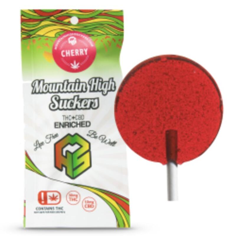 Cherry - MOUNTAIN HIGH SUCKERS 30MG THC & 10MG CBD