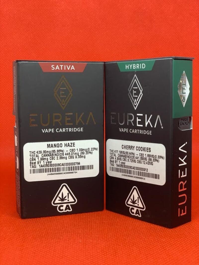 Eureka Vape Cartridges, Indica