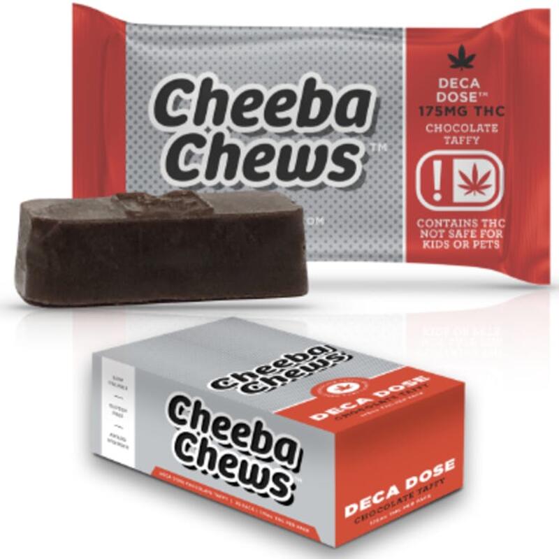 Cheeba Chews 175MG DECA DOSE TAFFY CHOCOLATE