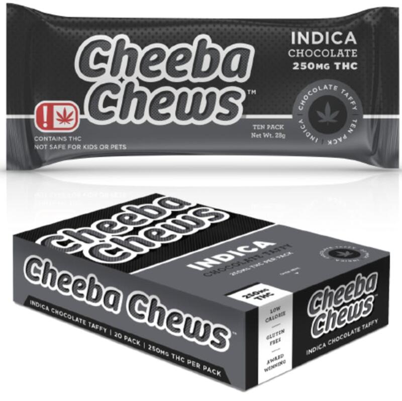 Cheeba Chews 250MG TAFFY - INDICA CHOCOLATE