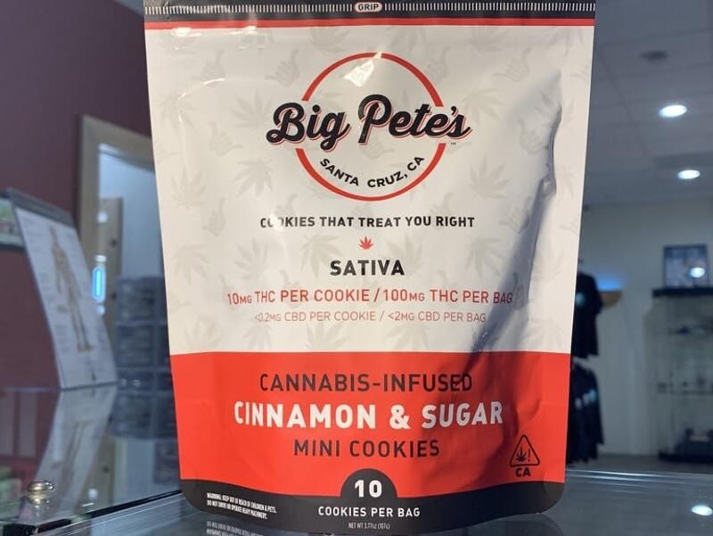 Big Pete's - Sativa Cinnamon & Sugar Cookie 10Pk 100mg, 100 mg