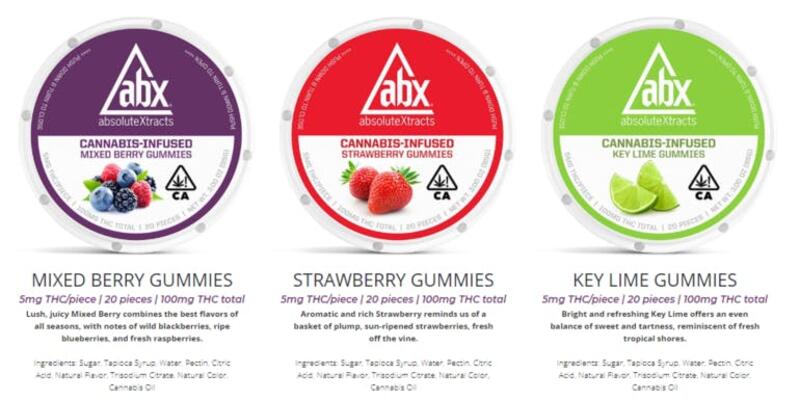 ABX Refresh Strawberry Gummies 100mg