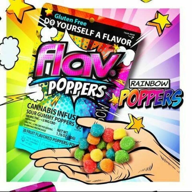Flav Rainbow Poppers 100mg