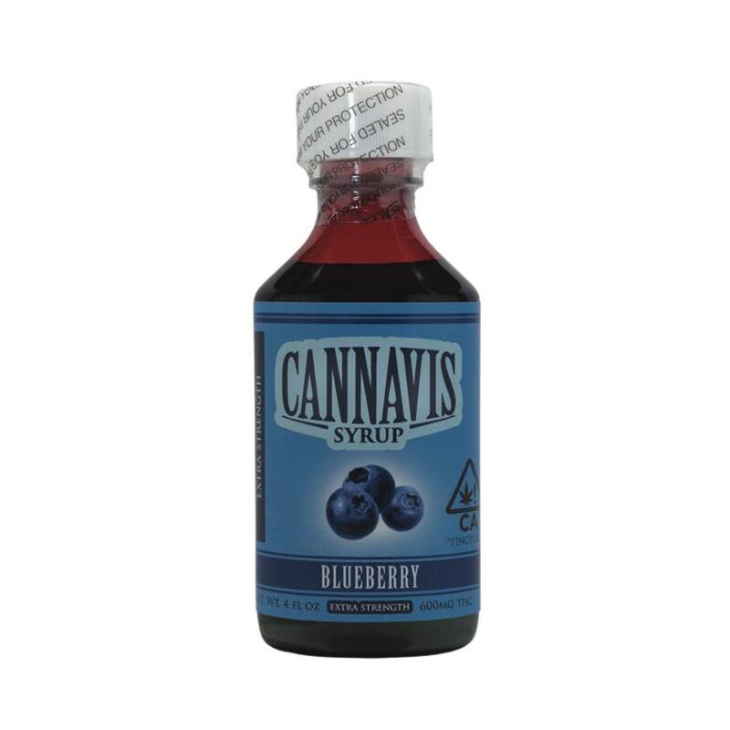 600mg Blueberry THC Syrup - Extra Strength