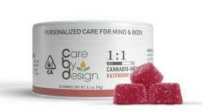 Care By Design 1:1 Raspberry Gummies
