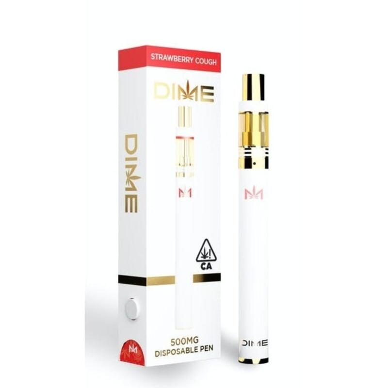 DIME INDUSTRIES - STRAWBERRY COUGH DISPOSABLE .5G 0.5 GRAMS