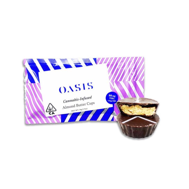 Almond Butter Cups | (80mg) | Oasis