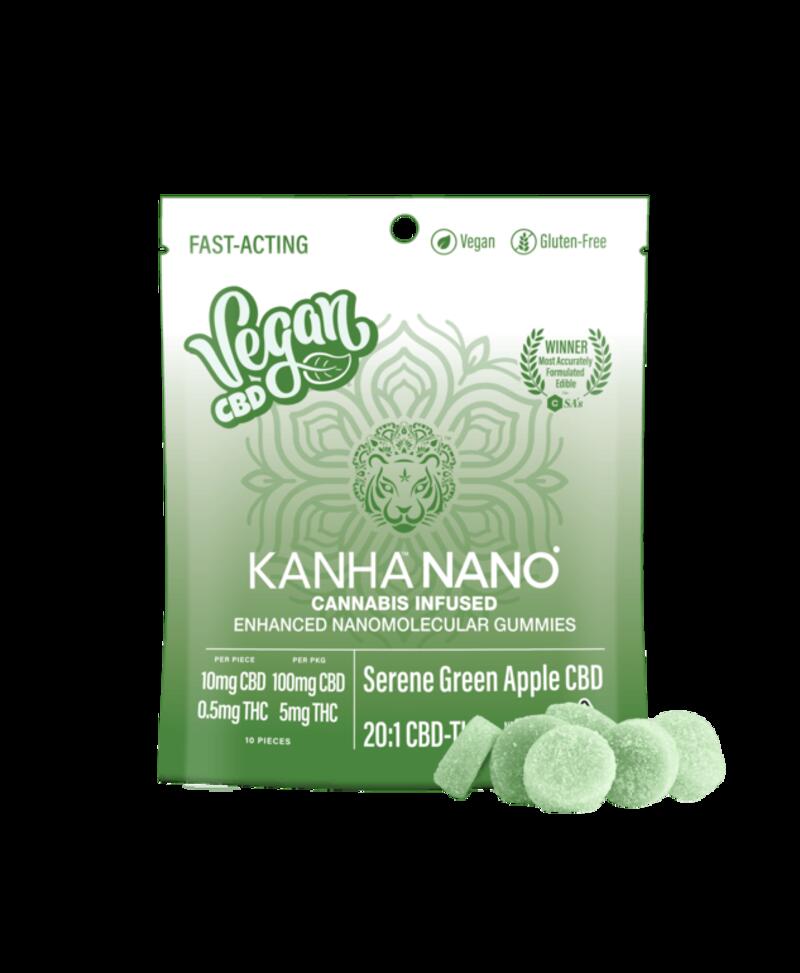 Kanha NANO Vegan 20:1 Serene Green Apple CBD