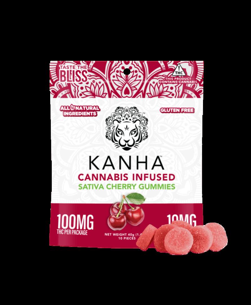 Kanha Sativa Cherry Gummies 100mg