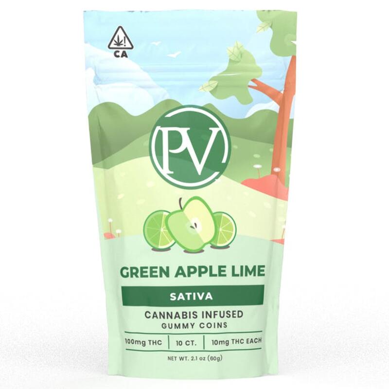 PV Green Apple Lime Gummy Coins